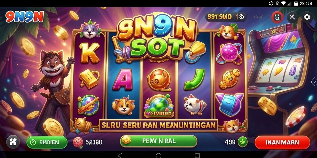 Tampilan gameplay menarik dari aplikasi Slot 9N9N.