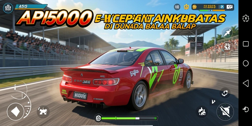 Tangkapan layar utama API5000 menampilkan aksi balap yang intens dan grafis yang luar biasa.