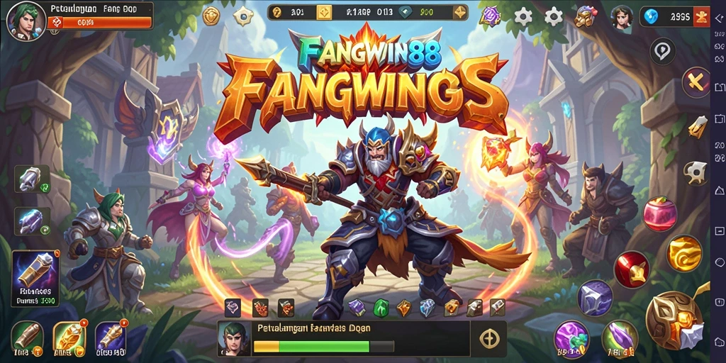 Tangkapan layar gameplay ARPG yang mendebarkan di FANGWIN88.