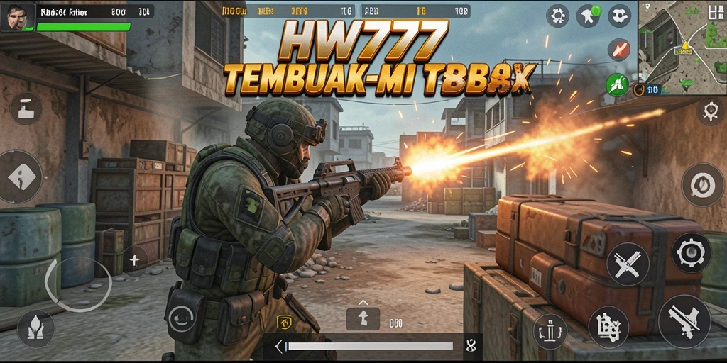 Tampilan gameplay HW777 yang mendebarkan dan penuh aksi.