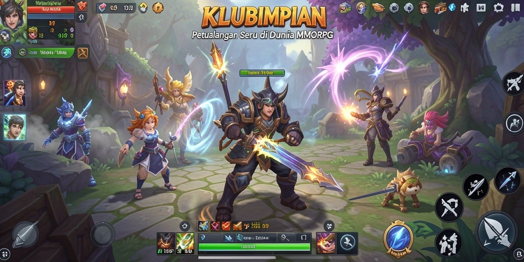 Tampilan gameplay KLUBIMPIAN yang memukau dan penuh aksi.