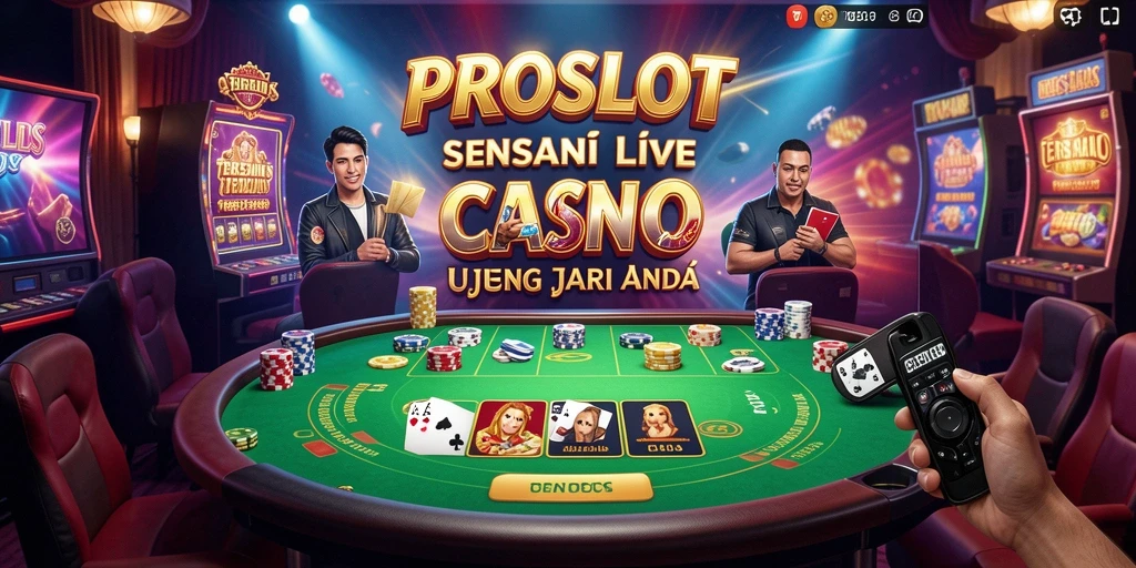 Tampilan menarik gameplay Live Casino dari PROSLOT yang mengasyikkan.