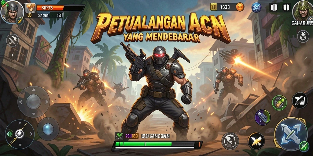 Tangkapan layar menunjukkan karakter beraksi dengan efek visual yang memukau.