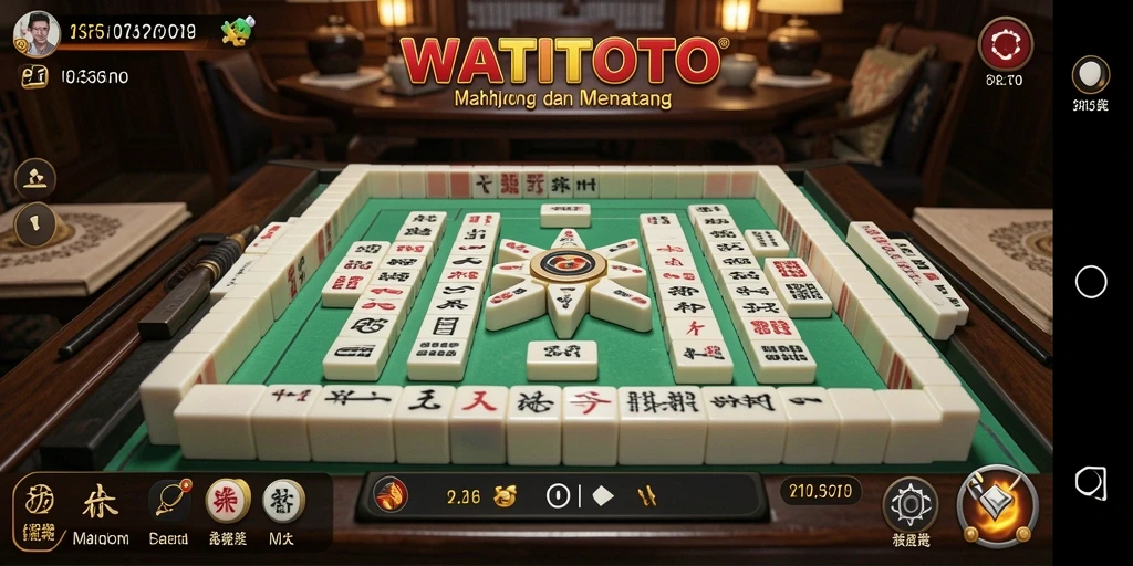 Gameplay Mahjong yang seru dan menantang di WATITOTO.